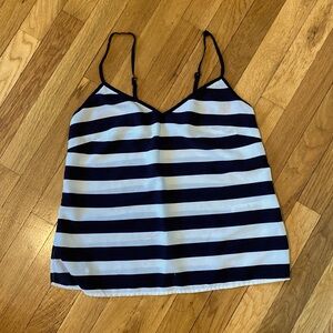French Connection top , black and white stripes, Size 6